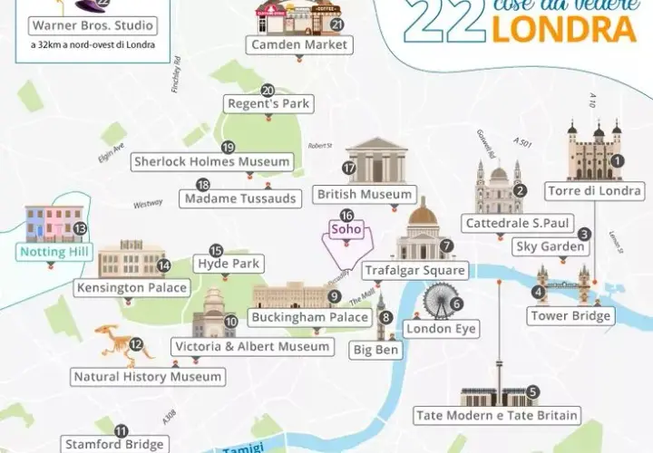 Mappa attrazioni Londra: ottimizza il tuo itinerario e risparmia
