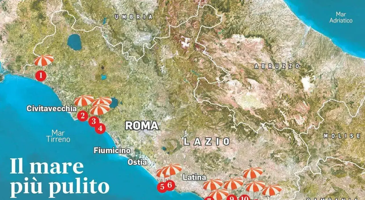 Zdjęcie Mappa località balneari Lazio: la guida per la tua vacanza perfetta