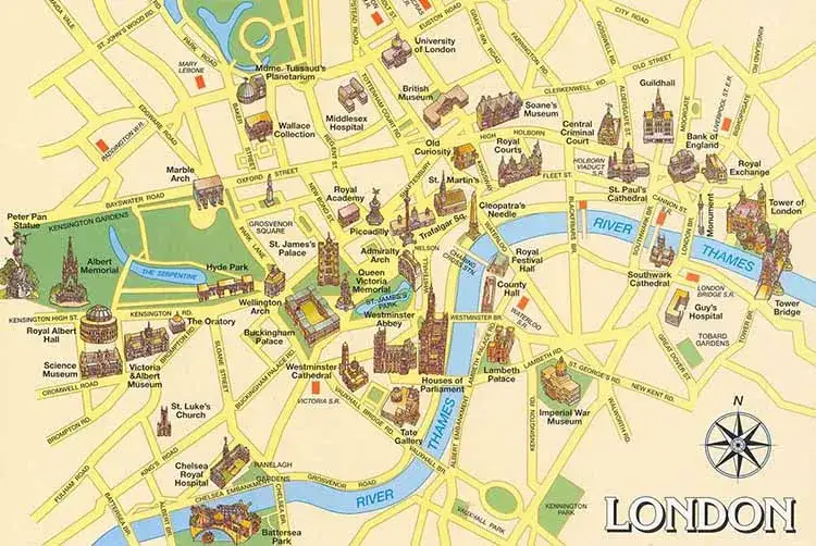 Zdjęcie Londra: mappa attrazioni e trasporti. Pianifica e risparmia nel 2026